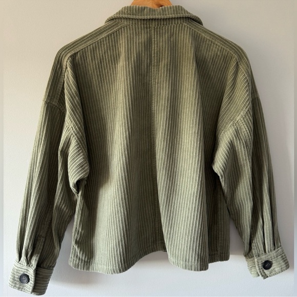 Zara Green Cordu Jacket Size XS - Picture 2 of 8